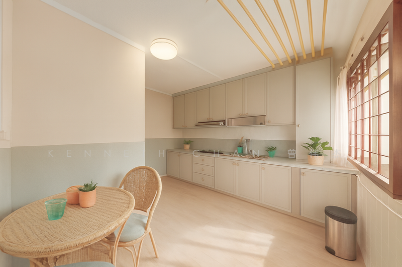 Kitchen with extra dining space (AI)