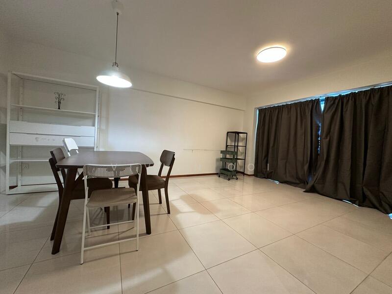 Spacious living and dining