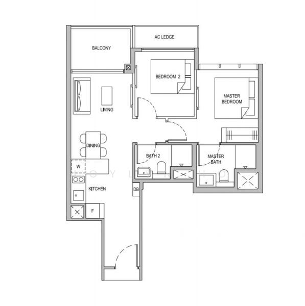 The Florence Residences, 87 Hougang Avenue 2, Hougang / Punggol / Sengkang, 2 Bedrooms, 667 sqft, Condominium For Sale, by Joylyn Ho, 60096785 - PropertyGuru.com.sg