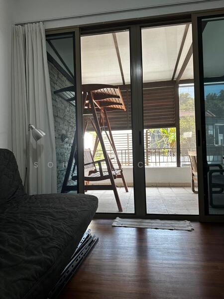Bedroom with balcony