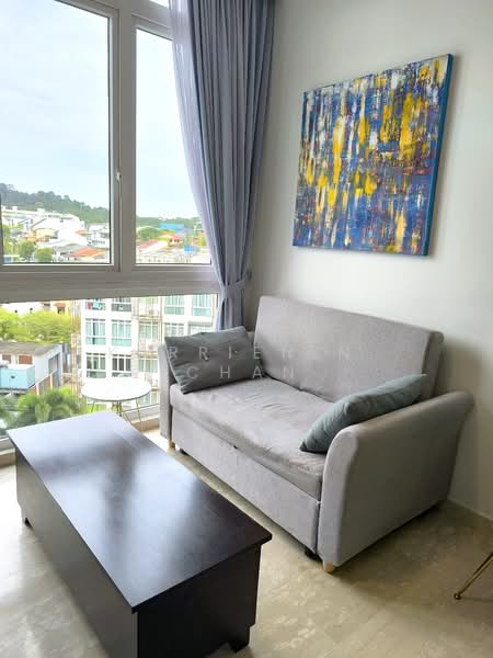 The Hillford, 176 Jalan Jurong Kechil, 1 Bedroom, 377 sqft, Condominium For Rent, by Karrien N. Chan, 60099109 - Sofabed and coffee table with storage - PropertyGuru.com.sg
