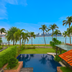 For Sale - Majestic Coastal Rustic Bungalow with Direct Ocean View on Sentosa Island!