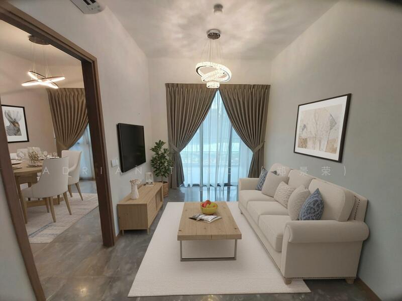 AI generated artise impression base on actual photo. Dining space suppose to be master bedroom.