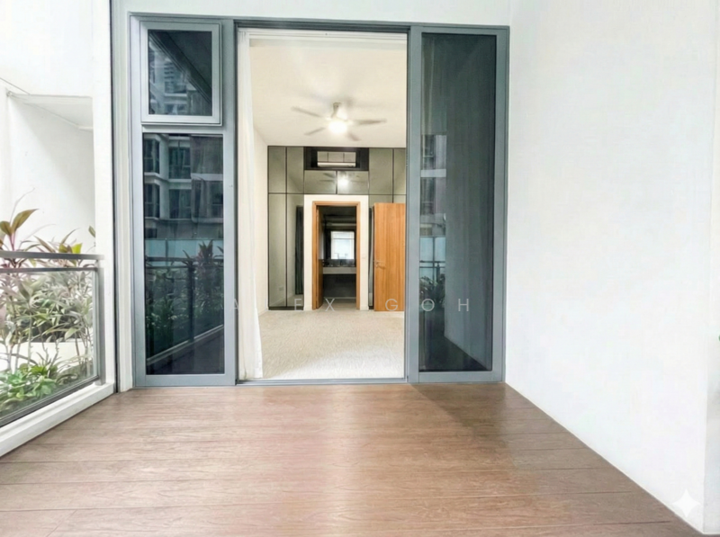 Watertown Condominium For Sale at S$ 1,540,000 | PropertyGuru Singapore - Patio looking into master bedroom