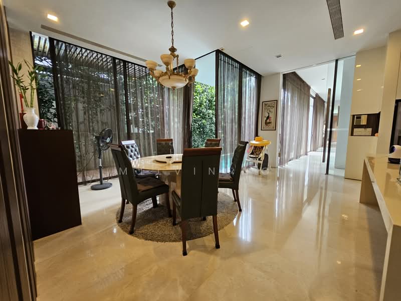 ⭐RARE Branksome/Wilkinson Bungalow✅South Facing✅Modern, 12years Old Bungalow House For Sale at S$ 19,688,000 | PropertyGuru Singapore - Dining Room