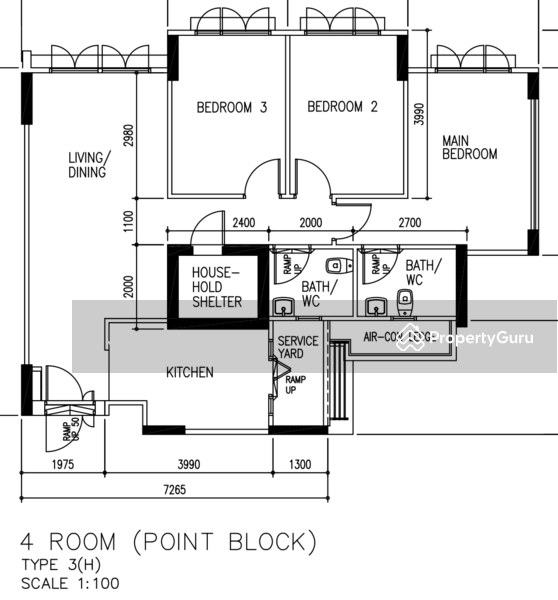 For Sale Choa Chu Kang: 4-room HDB Top Floor Corner Unit