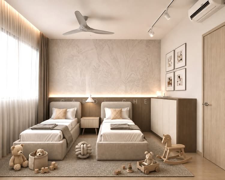 Sims Green, 9 Lorong 27A Geylang, 3 Bedrooms, 1,625 sqft, Condominium For Sale, by Carol Chen, 60105254 - Illustrated - Bedroom - PropertyGuru.com.sg