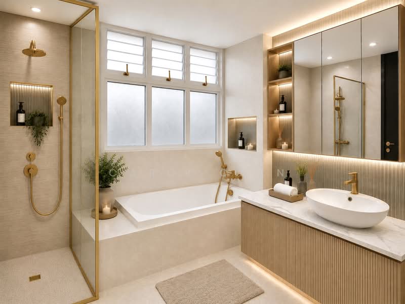 Sims Green, 9 Lorong 27A Geylang, 3 Bedrooms, 1,625 sqft, Condominium For Sale, by Carol Chen, 60105254 - Illustrated - Bathroom - PropertyGuru.com.sg