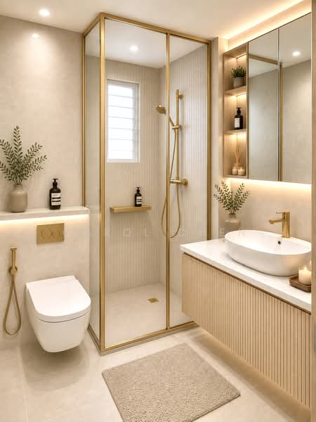 Sims Green, 9 Lorong 27A Geylang, 3 Bedrooms, 1,625 sqft, Condominium For Sale, by Carol Chen, 60105254 - Illustrated - Bathroom - PropertyGuru.com.sg