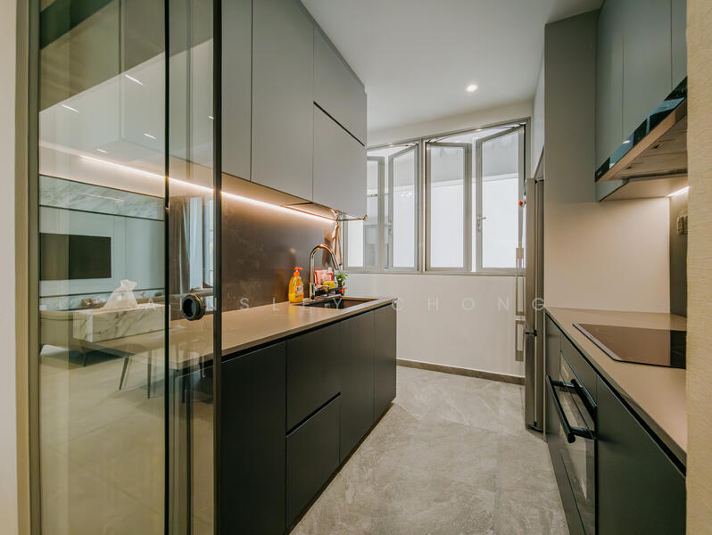 Enclosed Kitchen