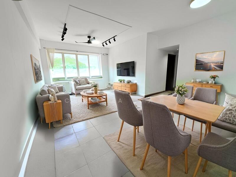 AI Virtual Staged Living Room