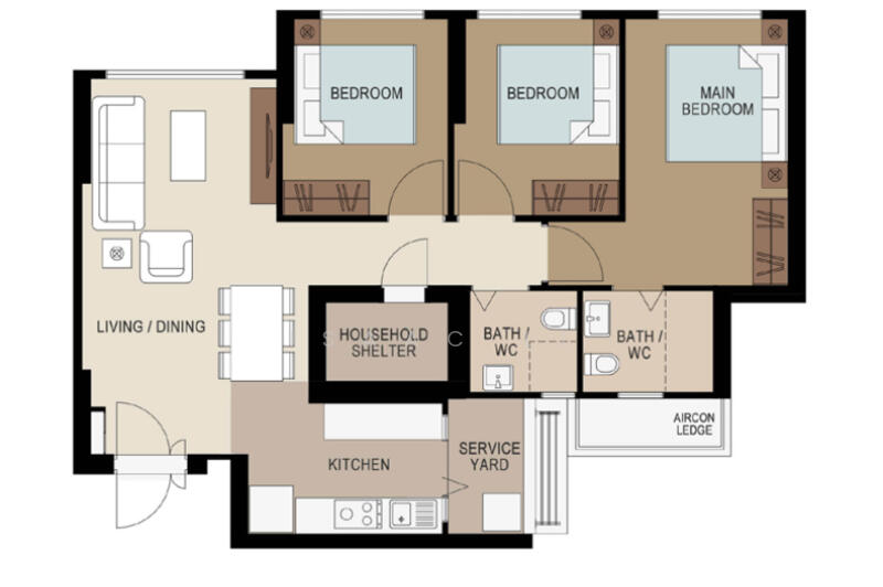402A Lorong 1 Toa Payoh, Lorong 1 Toa Payoh, 2 Bedrooms, 1,001 sqft, HDB Flat For Rent, by Isaac Li, 60109431 - PropertyGuru.com.sg