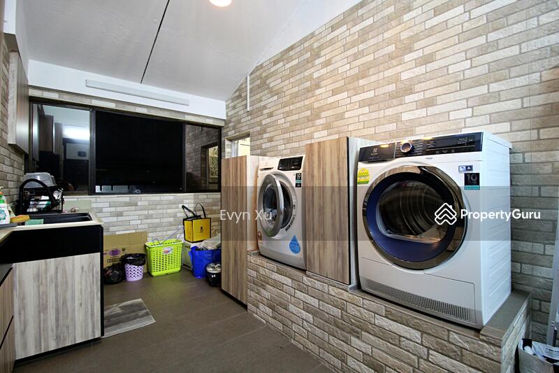 Laundry area in the kitchen