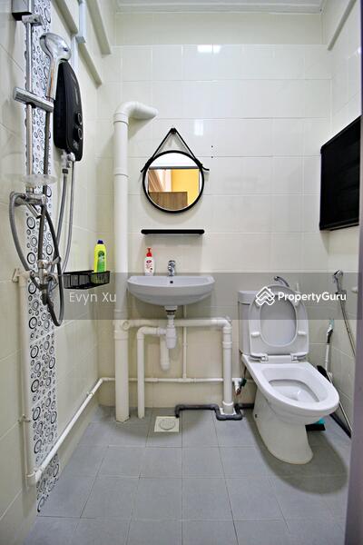 Attached bathroom in master room