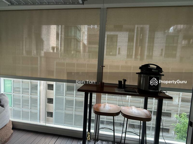 Tea break at balcony with privacy