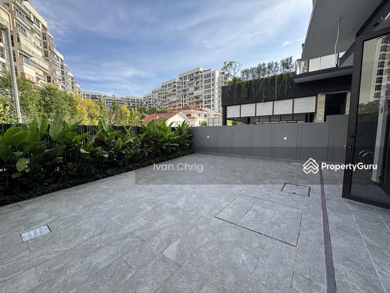 Spacious and open backyard