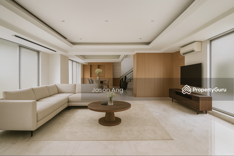 Spacious living and dining area