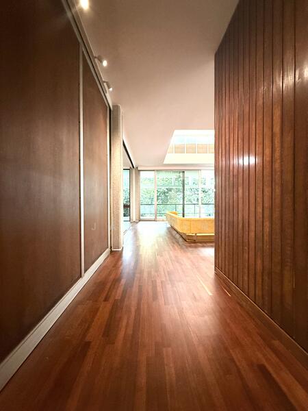 Walkway leading to living room