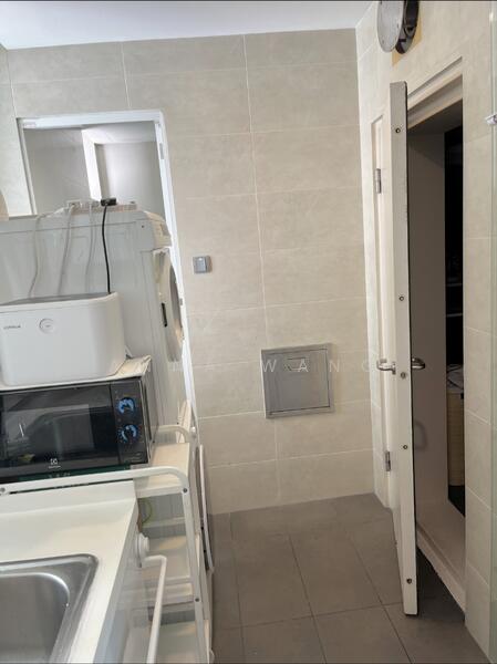 Storeroom and helper toilet