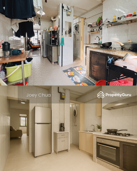 Kitchen (before & after)
