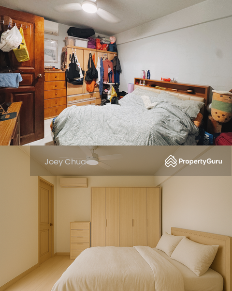 Bedroom 1 (before & after)