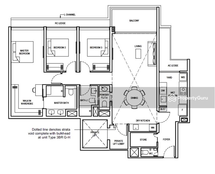 For Sale Brand new big floor plate 3 bedder beside mrt, with private lift