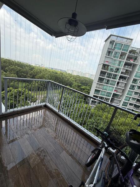 Balcony with greenery view 