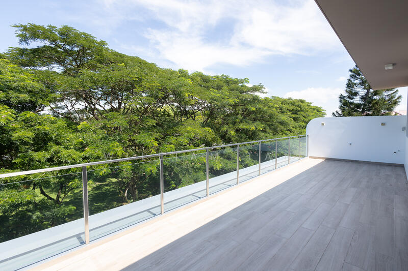 Greenery facing balcony