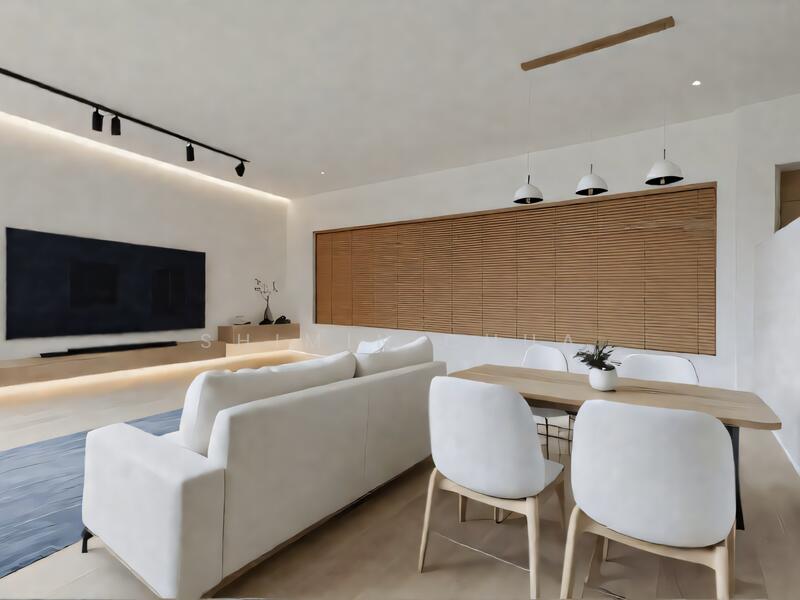 Virtually staged photo- Living Room