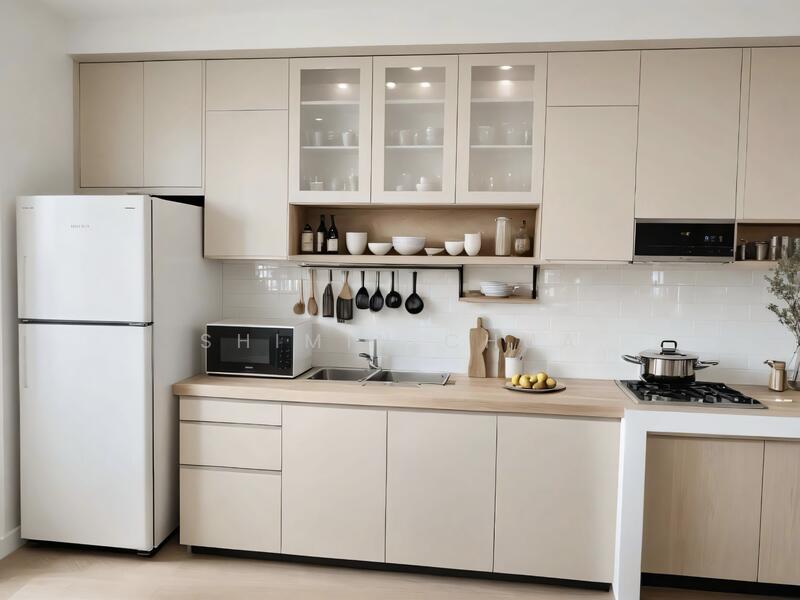 Virtually staged photo-Kitchen