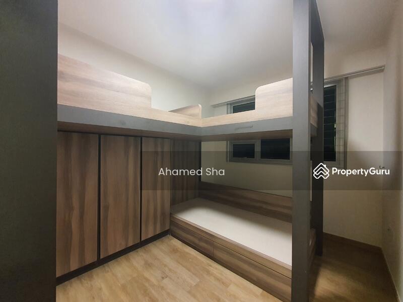 2nd Common Bedroom - Custom Built to fit 3 Single Sized Beds for 3 Kids with ample wardrobe space