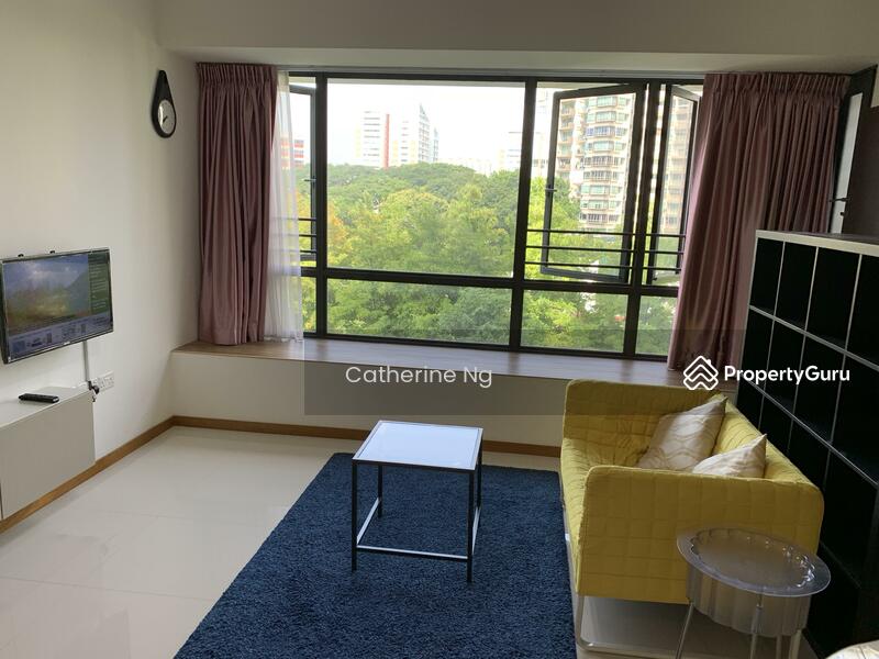 Living hall near to window 