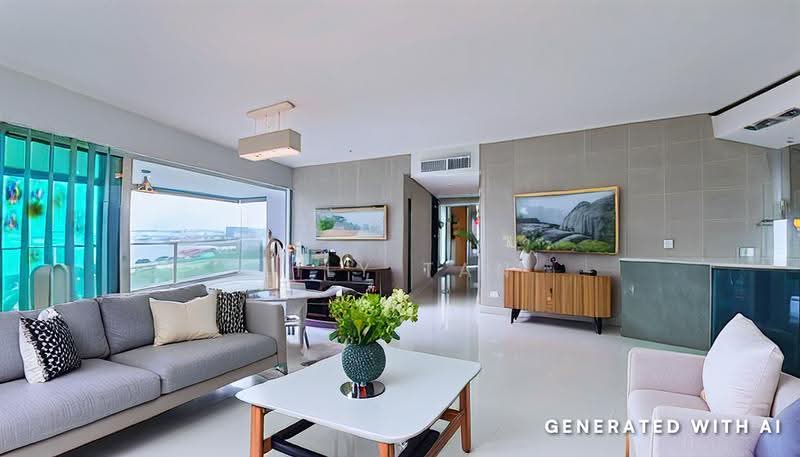 The Vision, 73 West Coast Crescent, Buona Vista / West Coast / Clementi New Town, 3 Bedrooms, 1,302 sqft, Condominium For Sale, by Lily Tan, 60121678 - Living Room - PropertyGuru.com.sg