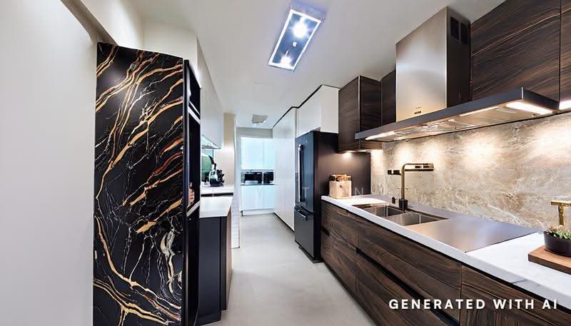 The Vision, 73 West Coast Crescent, Buona Vista / West Coast / Clementi New Town, 3 Bedrooms, 1,302 sqft, Condominium For Sale, by Lily Tan, 60121678 - Kitchen - PropertyGuru.com.sg