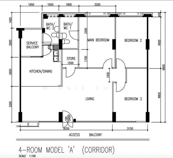 842G Tampines Street 82, 842G Tampines Street 82, 3 Bedrooms, 1,163 sqft, HDB Flat For Sale, by Winnie Chew, 60121740 - PropertyGuru.com.sg