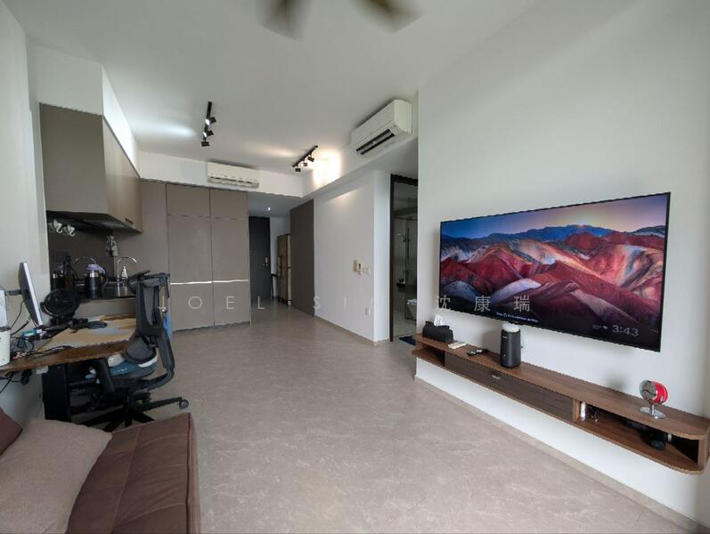 Living Area + Kitchen + Dining Area