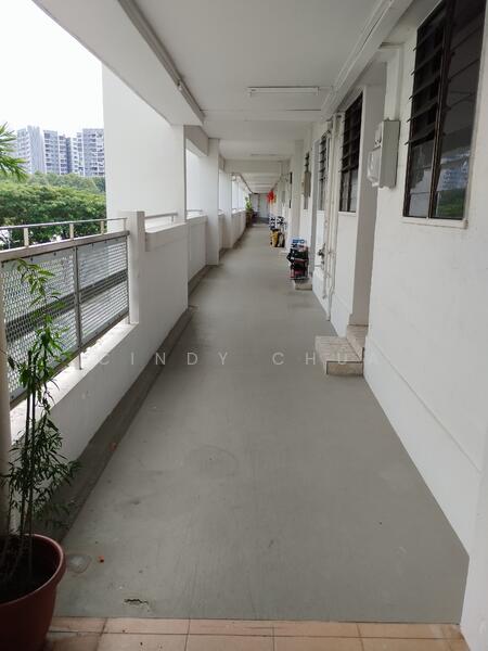 Corridor leading to unit 