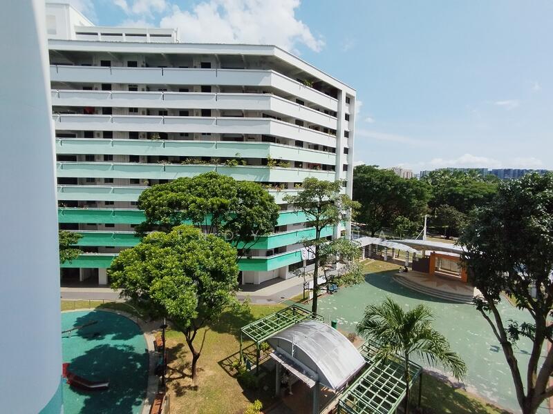 View from corridor of unit 