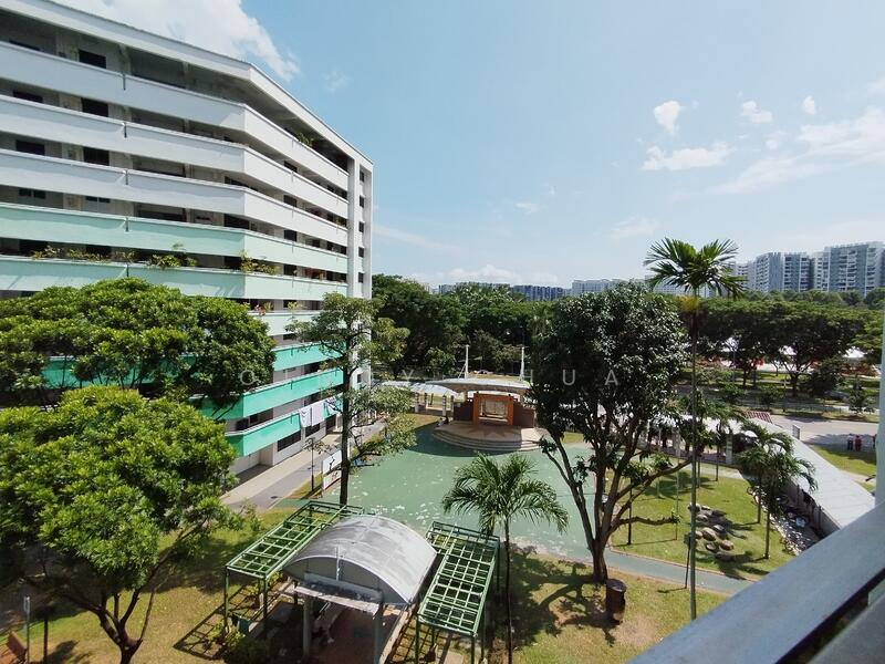 View from corridor of unit 