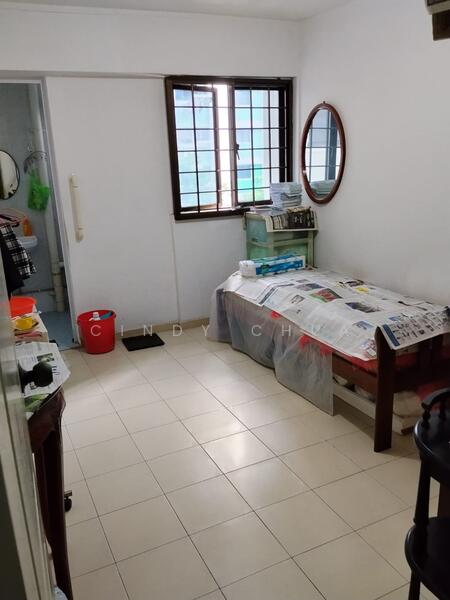 Master bedroom with attached bathroom