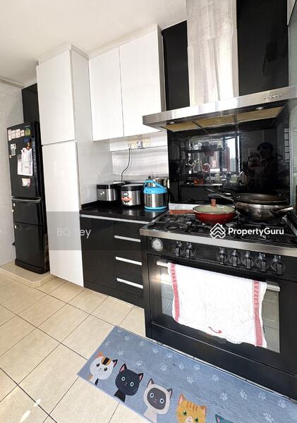Wet kitchen with 6 stove and big oven