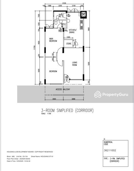 For Sale 685 Hougang Street 61