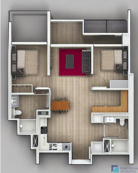 Peak Residence, 333 Thomson Road, 2 Bedrooms, 829 sqft, Condominium For Rent, by Julius WL Fock, 60123428 - PropertyGuru.com.sg