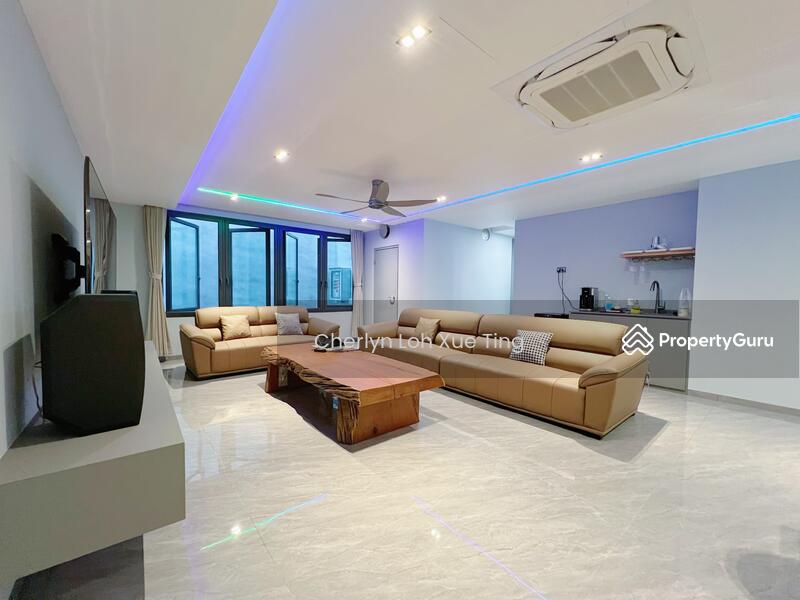 Basement entertainment room