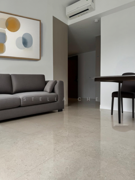 Living room facing entrance