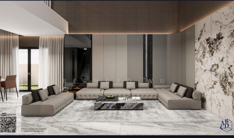 Viewing Available Now! Watten Estate Road / Stunning Brand New Bungalow, Watten Estate Road / Shelford Road / Park Vale, 6 Bedrooms, 9,614 sqft, Bungalow House For Sale, by Bernard Wu, 60126549 - Living Room - PropertyGuru.com.sg