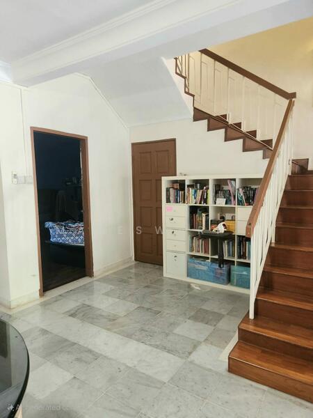 Hallway with utility room