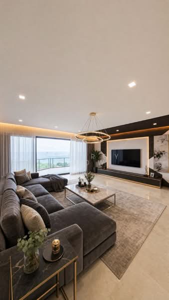 Silversea, , 4 Bedrooms, 2,530 sqft, Condominium For Sale, by Jeffrey Chow, 60127658 - Living Room - PropertyGuru.com.sg