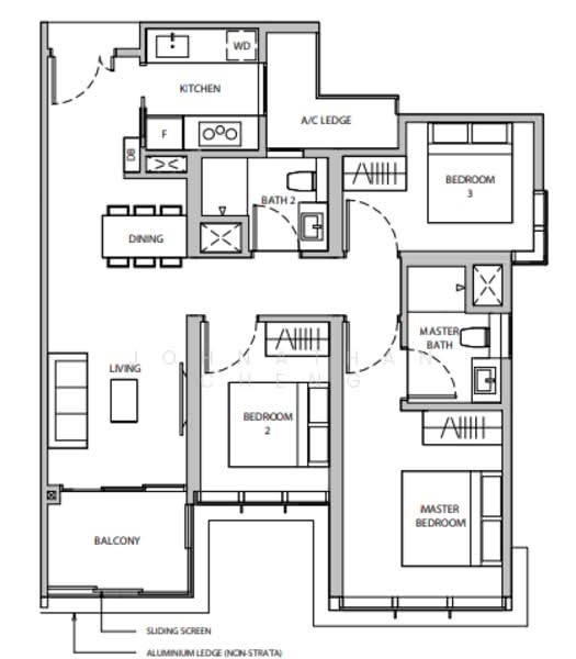 Dairy Farm Residences, 6 Dairy Farm Lane, 3 Bedrooms, 936 sqft, Condominium For Rent, by Johnathan Cheng, 60127871 - PropertyGuru.com.sg