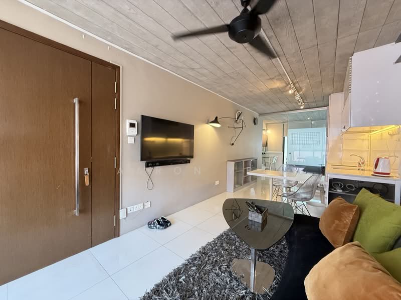 Two8one Studio, 281 River Valley Road, 1 Bedroom, 527 sqft, Condominium For Rent, by Aaron Yeo, 60128572 - Living Room - PropertyGuru.com.sg